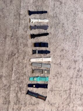 Assorted Silicone & Nylon Watch Bands - Multicolor Set